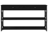 Console Table Black oak 100 x 28 x 75 cm 863529
