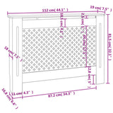 Radiator Cover Anthracite 112x19x81.5 cm MDF 288191