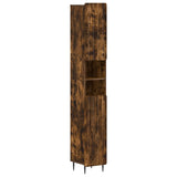 3 Piece Bathroom Cabinet Set ZWOLLE Smoked Oak Engineered Wood 3417437