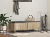 Hall Bench with Cushion with Door Sonoma Oak 100 x 38 x 46 cm 891538