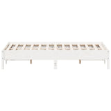Bed Frame without Mattress White 160x200 cm Solid Wood Pine 842691