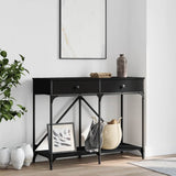 Console Table Black 100x39x78.5 cm Engineered Wood 835484