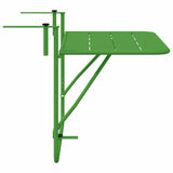 Hanging Balcony Table Folding Green 60 x 39 x 65 cm Steel 42008077