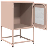 ZNTS Bedside Cabinet Pink 36x39x60.5 cm Cold-rolled Steel 853327