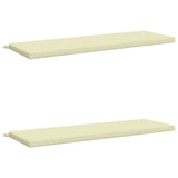2-Piece Bench Cushions SOEST 2 pcs 100% Polyester Cream 949463