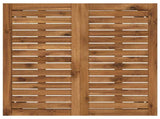 Garden Dinner Table Natural and White 70 x 68.5 x 75 cm 901308