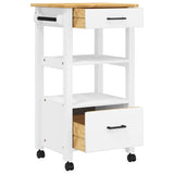 Kitchen Trolley MONZA 48x40x88.5 cm Solid Wood Pine 376084