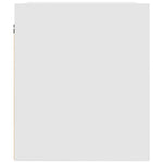 ZNTS Wall-mounted Bedside Cabinet White 38x34x40 cm 861247