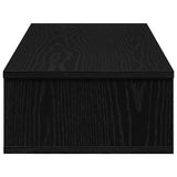 Wall Shelf with Drawers Black 80x31x17 cm Engineered Wood 859951