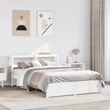 Bed Frame with Headboard without Mattress White 120x200 cm 3305994