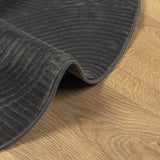 Rug IZA Short Pile Scandinavian Look Anthracite 160 cm 375436