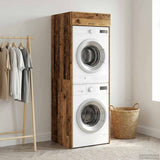 Wash Machine Cabinet with Storage Old Wood 67.5 x 68 x 200 cm 3422790