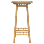ZNTS Outdoor Bar Table Round Ø55x100 cm Bamboo 4108230