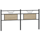 Replace Headboard Sonoma Oak 180 cm Engineered Wood and Steel 4106828