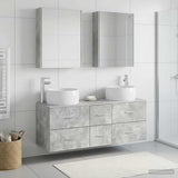 Bathroom Furniture Set 5 pcs Concrete Grey 3407050