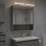 Bathroom Mirror Cabinet with Door Grey Sonoma 60 x 14.5 x 70 cm 889196
