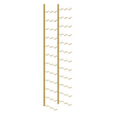 Wall Mounted Wine Rack for 36 Bottles Gold Iron 340888