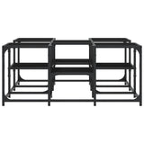 Coffee Table Black 91x91x40 cm Engineered Wood 839073