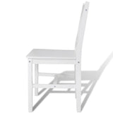 Dining Chairs 6 pcs White Pinewood 271496