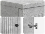 Bathroom Sink Cabinet EDE Concrete Grey 59.5 x 31.5x 59 cm 895908