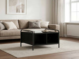 Coffee Table Black Oak 50 x 49 x 41 cm Engineered Wood 8013590