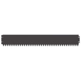 Lawn Edging 30 pcs 103 x 15 cm Steel Black 8008352