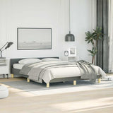 Bed Frame without Mattress Dark Grey Full Fabric 347454