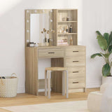 Dressing Table 2 pcs Brown 50 x 41 x 135 cm Engineered Wood 3334202