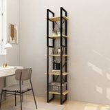 5-Tier Book Cabinet 40x30x175 cm Pinewood 3081973