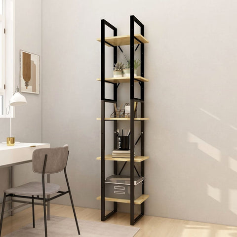 5-Tier Book Cabinet 40x30x175 cm Pinewood 3081973
