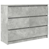 Sideboard Concrete Grey 100x35x76 cm Engineered Wood 3328501