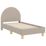 Toddler Bed Frame with Headboard Light Grey 70 x 140 cm 42011026