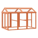 Run Box Brown 141x94x104 cm Solid Wood Pine 172302