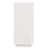 Sideboard White 74x35x80 cm Solid Wood Pine 814350