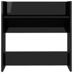 Wall Shoe Cabinets 4 pcs High Gloss Black 60x18x60 cm Engineered Wood 806737