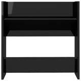 Wall Shoe Cabinets 4 pcs High Gloss Black 60x18x60 cm Engineered Wood 806737