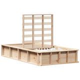 Bed Frame Brown 90 x 190 cm Solid Pine Wood 3385739