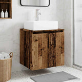 Wall-Mounted Sink Vanity Old Wood 49.5 x 41 x 62.5 cm 890420