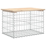 Garden Bench Gabion Design 63x44x42 cm Solid Wood Pine 834353