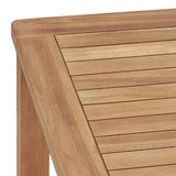 Garden Dining Set Natural Teak Fine sanded teak hardwood 3059932