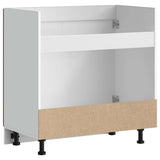 Sink Base Cabinet Kalmar Brown Oak 80x46x81.5 cm Engineered Wood 853454