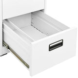 Filing Cabinet White 46x62x133 cm Steel 336278