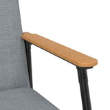 Armchair Light Grey 59 x 75 x 78 cm Fabric 42017662