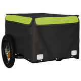 Bike Trailer Black and Green 30 kg Iron 94081
