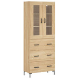 Highboard Sonoma Oak 69.5x34x180 cm Engineered Wood 3198404