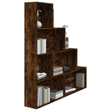 Book Cabinet Smoked Oak 155x24x160 cm 815360