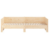 Pull-out Day Bed without Mattress Solid Wood Pine 2x cm 820257