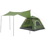 Camping Tent Dome 5-Person Green Quick Release 4004146