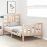 Bed Frame without Mattress 90x190 cm Single Solid Wood Pine 3191936