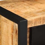 Drawer Cabinet 50x35x70 cm Solid Rough Wood Mango 4013583
